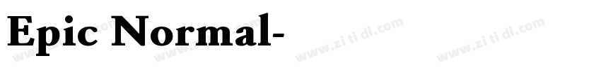 Epic Normal字体转换